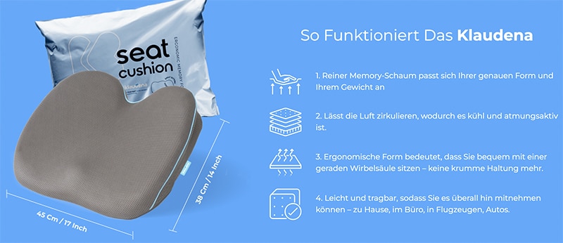 Klaudena Sitzkissen Erfahrungen